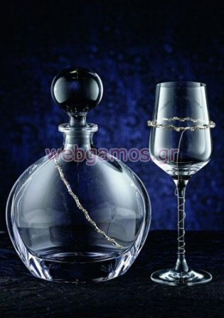 Σετ Καράφα - Ποτήρι γάμου (3079)