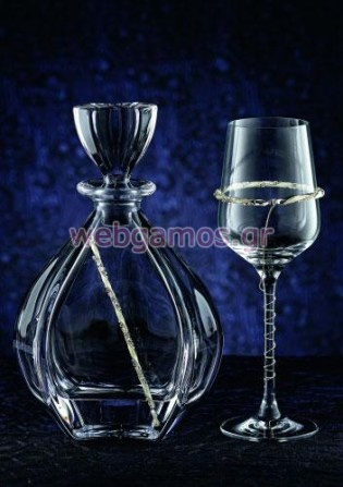 Σετ Καράφα - Ποτήρι γάμου (3080)