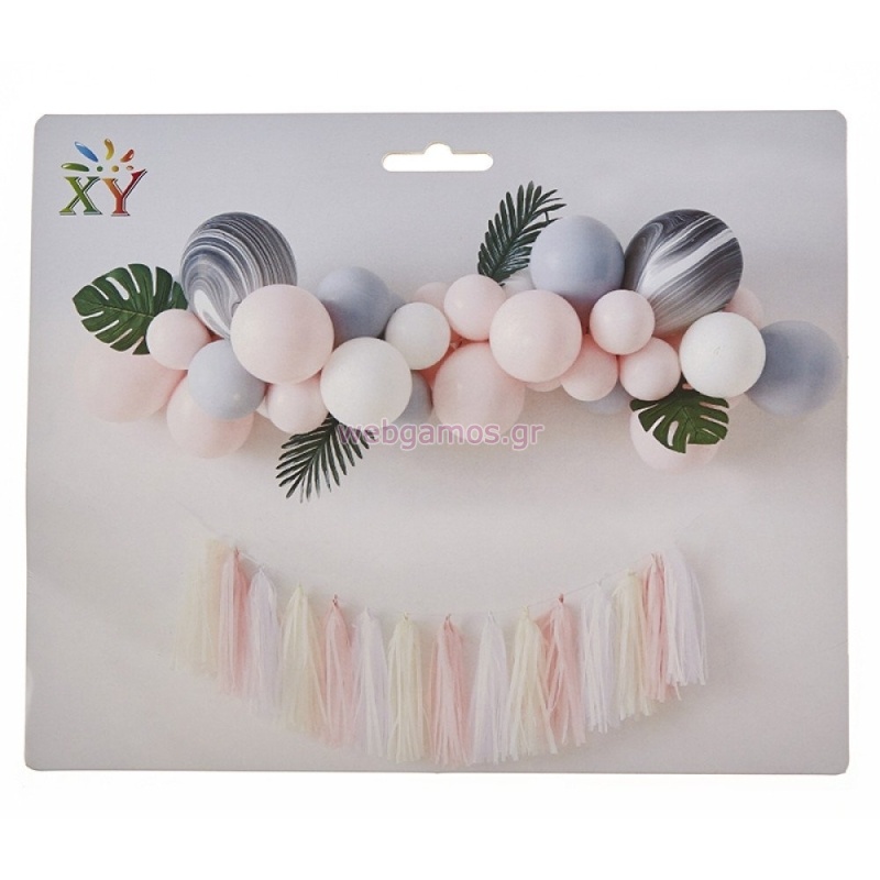 ΜΠΑΛΟΝΙΑ ΣΕΤ ΡΟΖ 45τμχ ΡΤ041-1