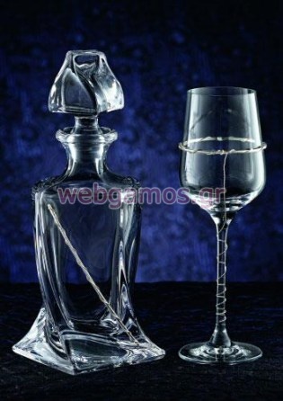 Σετ Καράφα - Ποτήρι γάμου (3081)