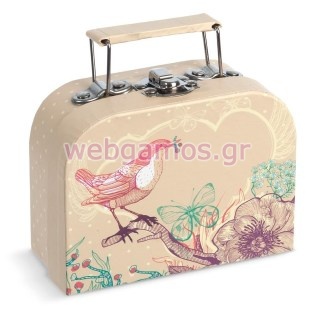 Μπομπονιέρα Βαλιτσάκι πουλάκι (81522)