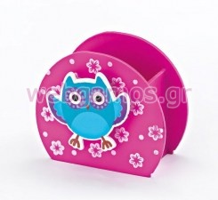 Μπομπονιέρα Βάπτισης μολυβοθήκη κουκουβάγια (208-8682)