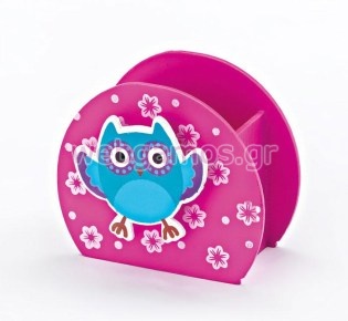 Μπομπονιέρα Βάπτισης μολυβοθήκη κουκουβάγια (208-8682)