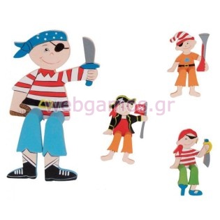 Μπομπονιέρα Πειρατής ξύλινος (α823)