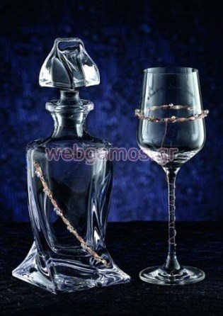 Σετ Καράφα - Ποτήρι γάμου (3082)