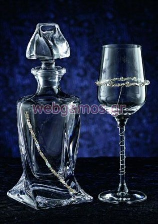 Σετ Καράφα - Ποτήρι γάμου (3086)