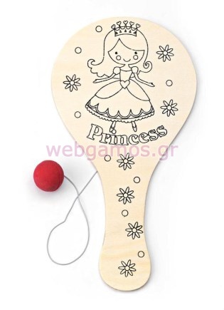 Μπομπονιέρα Βάπτισης ρακέτα πριγκίπισσα (208-8136)