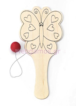 Μπομπονιέρα Βάπτισης ρακέτα πεταλούδα (208-8137)