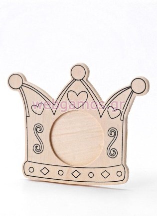 Μπομπονιέρα Βάπτισης κορνίζα κορώνα (208-8130)