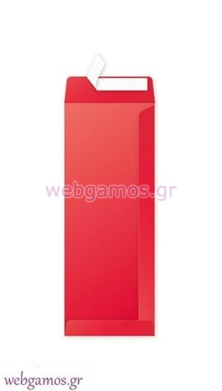 Φάκελος κόκκινος 12.5 x 32.4 εκ (329039)