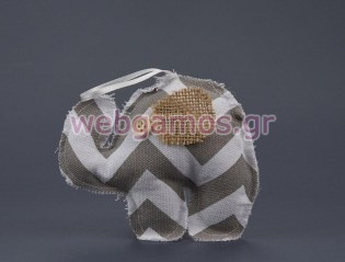 Μπομπονιέρα Βάπτισης μαξιλαράκι ελεφαντάκι (611762)