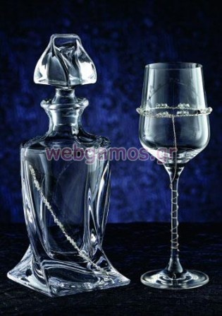 Σετ Καράφα - Ποτήρι γάμου (3098)