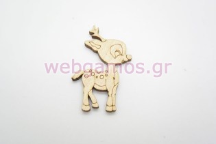 Ξύλινο Διακοσμητικό ελαφάκι (011600243)