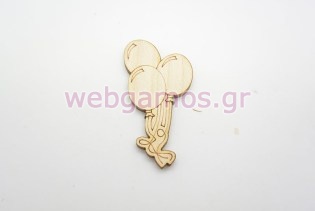 Ξύλινα Διακοσμητικά μπαλόνια (011600251)