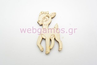 Ξύλινο Διακοσμητικό ελαφάκι (011600244)