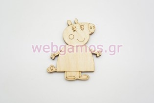 Ξύλινο Διακοσμητικό μαμά γουρουνίτσα (011600247)
