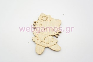 Ξύλινο Διακοσμητικό hello kitty μπαλαρίνα (011600256)