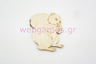 Ξύλινος Διακοσμητικός σκίουρος (011600238)