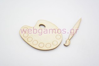 Ξύλινο Διακοσμητικό σετ ζωγραφικής (500152)