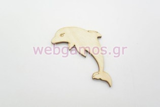 Ξύλινο Διακοσμητικό δελφίνι (500320)