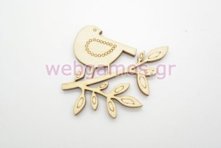 Ξύλινο Διακοσμητικό πουλάκι (500141)