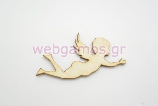 Ξύλινο Διακοσμητικό αγγελάκι (500118)