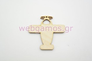 Ξύλινο Διακοσμητικό ελικοπτεράκι (500287)