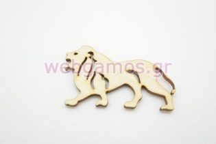 Ξύλινο Διακοσμητικό λιοντάρι (500315)