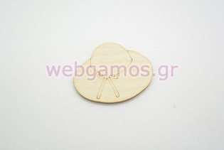 Ξύλινο Διακοσμητικό καπέλο (50074)