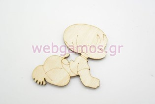 Ξύλινο Διακοσμητικό μωρό (500337)