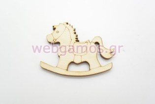 Ξύλινο Διακοσμητικό αλογάκι (500217)