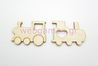 Ξύλινο Διακοσμητικό τρενάκι (500221)