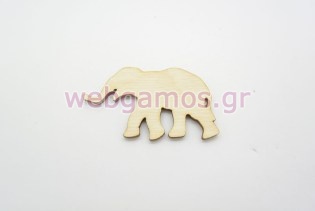 Ξύλινο Διακοσμητικό Ελέφαντας (500317)