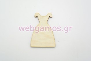 Ξύλινο Διακοσμητικό φόρεμα (500134)