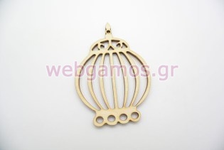 Ξύλινο Διακοσμητικό κλουβί (50014)