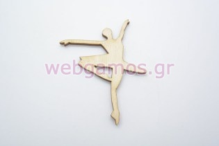 Ξύλινο Διακοσμητικό μπαλαρίνα (50080)