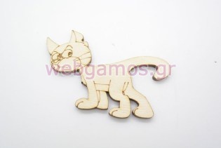 Ξύλινο Διακοσμητικό γατούλα του δρακουμέλ (011600268)