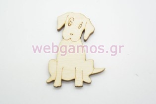 Ξύλινο Διακοσμητικό Σκυλάκι λαμπραντόρ (500451)