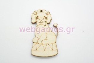 Ξύλινο Διακοσμητικό Λιοντάρι τσίρκου (500392)