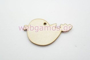 Ξύλινο Διακοσμητικό Πουλάκι (500377)