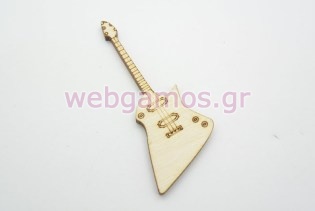 Ξύλινο Διακοσμητικό Ηλεκτρική κιθάρα (500414)