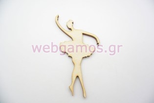 Ξύλινο Διακοσμητικό μπαλαρίνα (500239)