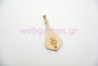 Ξύλινη Διακοσμητική λύρα (500314)