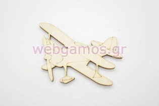 Ξύλινο Διακοσμητικό αεροπλανάκι vintage (011600303)