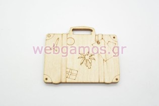 Ξύλινο Διακοσμητικό Βαλίτσα (500424)