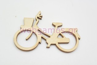 Ξύλινο Διακοσμητικό ποδηλατάκι (5004)