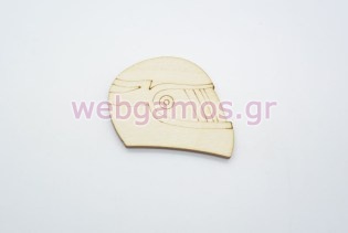 Ξύλινο Διακοσμητικό κράνος (600224)