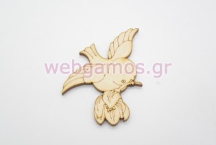 Ξύλινο Διακοσμητικό πουλάκι (600315)