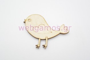 Ξύλινο Διακοσμητικό πουλάκι (600314)