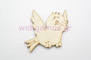 Ξύλινο Διακοσμητικό πουλάκι (600311)